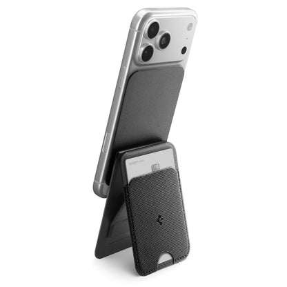 Portefeuille MagSafe, Spigen, Slim Fold Tripod S314-3, Noir AFA10751