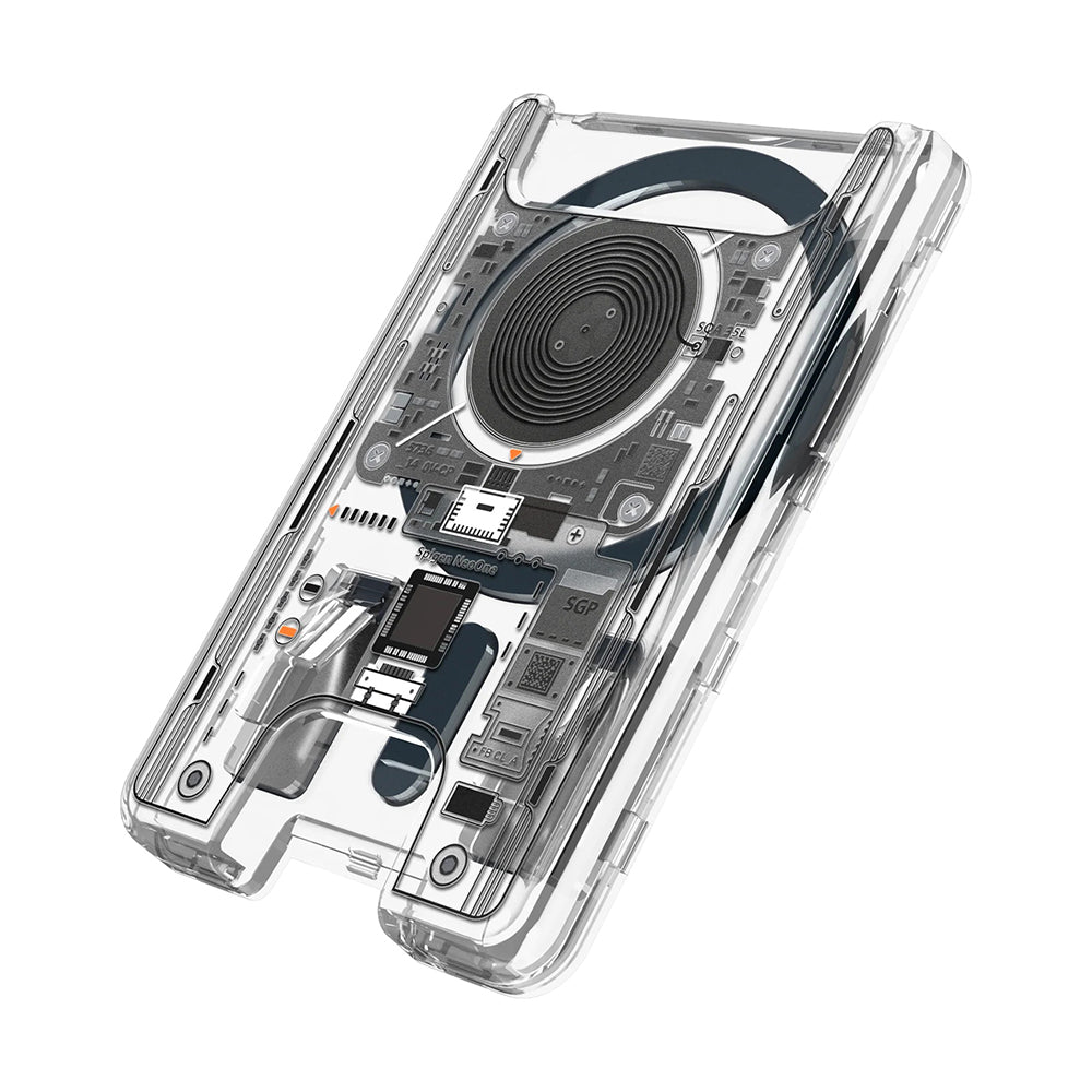 MagSafe-portemonnee, Spigen, Ultra Hybrid Zero One, Transparant AFA11403