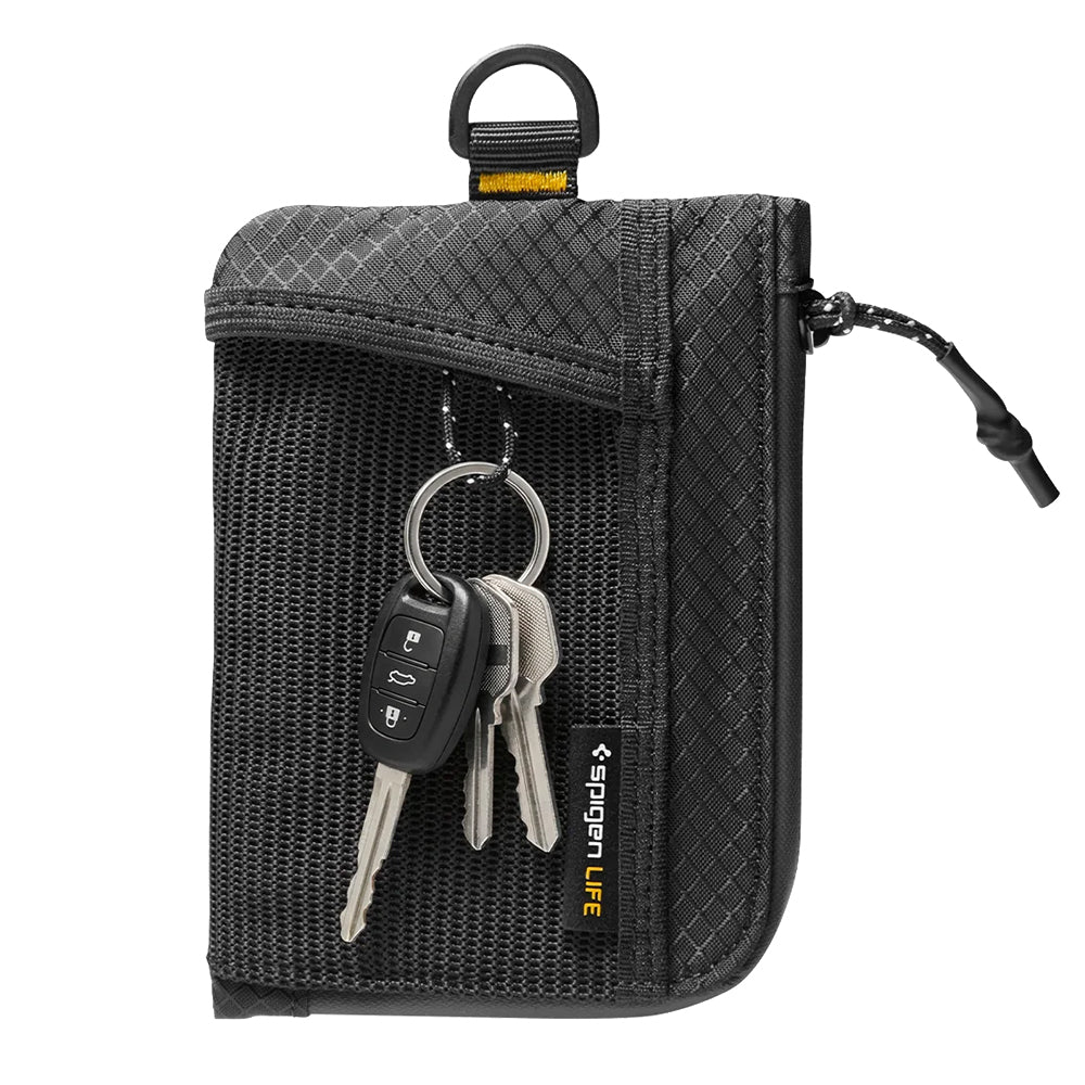 Spigen LF300 Portemonnee met RFID Bescherming, Zwart AFA11229
