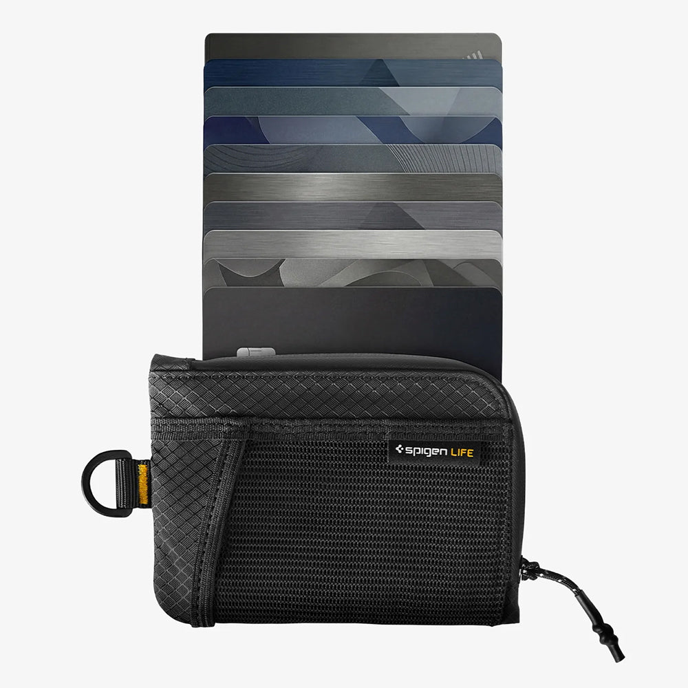 Spigen LF300 Portemonnee met RFID Bescherming, Zwart AFA11229