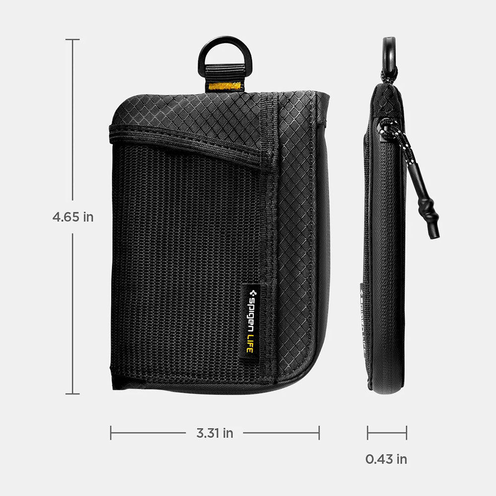Spigen LF300 Portemonnee met RFID Bescherming, Zwart AFA11229