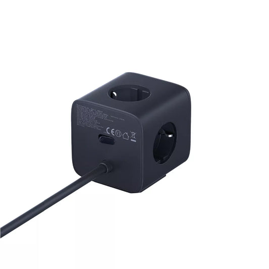 Baseus EnerFill FA11 Verlängerungskabel, 67W, 3.35A, 1 x USB-A - 2 x USB-C - 3 x Schuko, Schwarz E00082100123-00