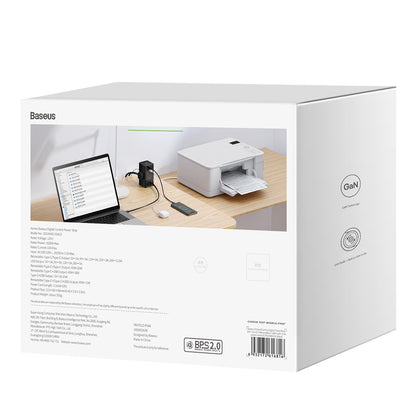 Rallonge Baseus PowerCombo US, 3 x Prises, Noir PSLR000101