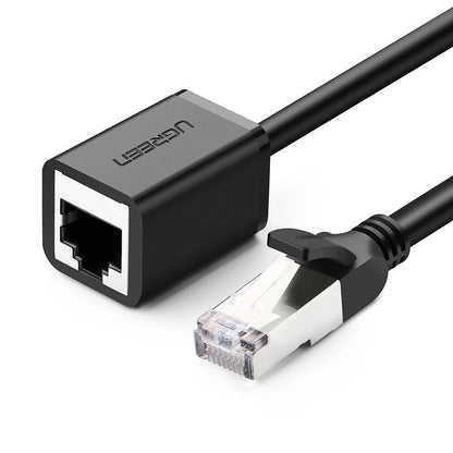 Netwerkkabel Verlengsnoer UGREEN NW112, RJ45 - RJ45, 0,5m, Zwart