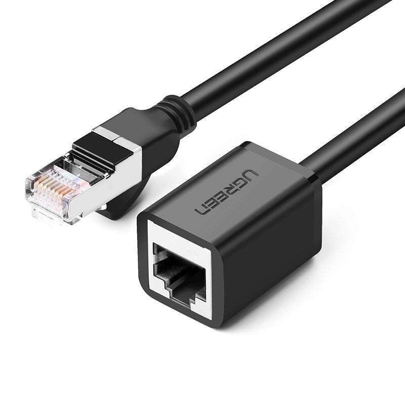 Netwerkkabel Verlengsnoer UGREEN NW112, RJ45 - RJ45, 0,5m, Zwart