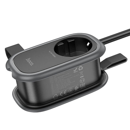 Chargeur réseau HOCO NS7, 2 x USB-A - 1 x USB-C - 1 x Schuko, Noir 