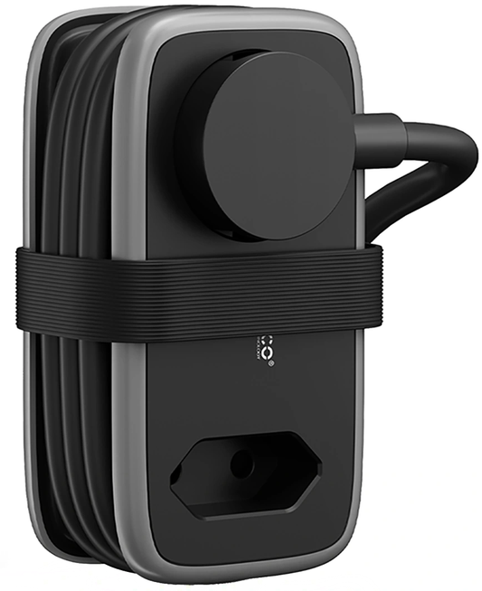 Orico APP verlengsnoer, 2 x Schuko - 2 x USB-A - 1 x USB-C, Zwart Grijs