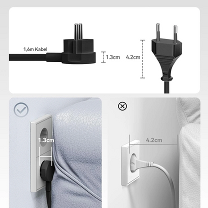 Multiprise Orico PDC25, 2 x Schuko - 2 x USB-A - 2 x USB-C, Noir
