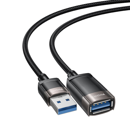 USB-verlengkabel Yesido GS26, 1.5m, Grijs