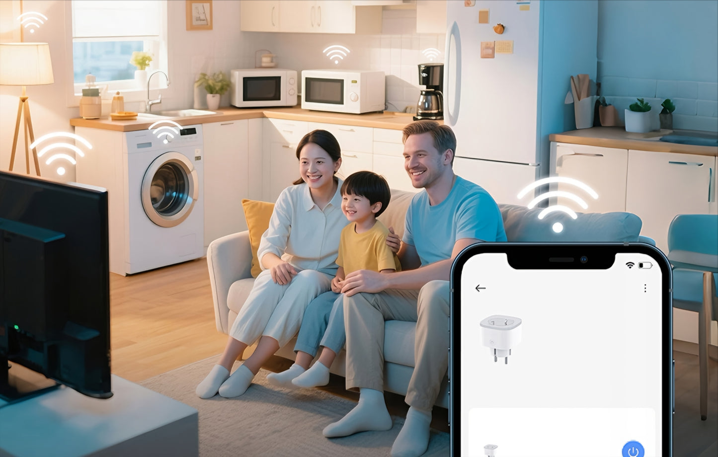 Gosund Smart Stopcontact EP8-M, Wi-Fi