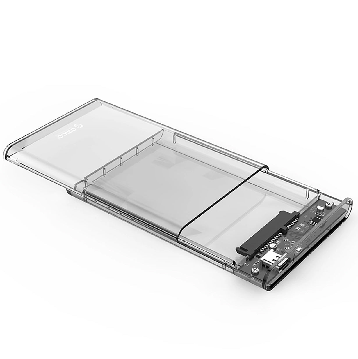 Orico 2139C3 Gehäuse für HDD / SSD SATA 2,5 Zoll, USB-C, Transparent