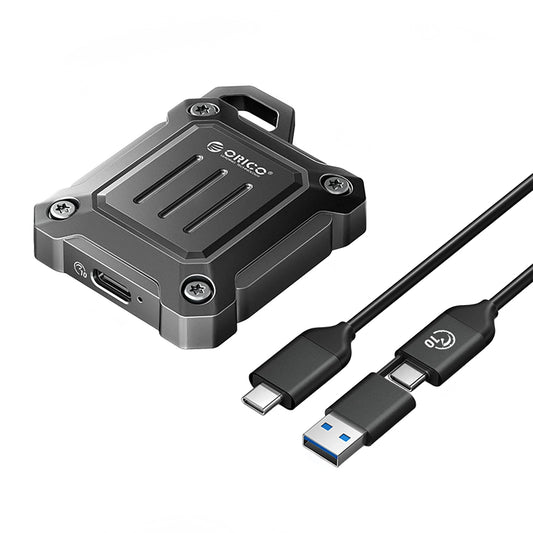 Orico XAM2-behuizing voor M.2 NVMe SSD, Zwart