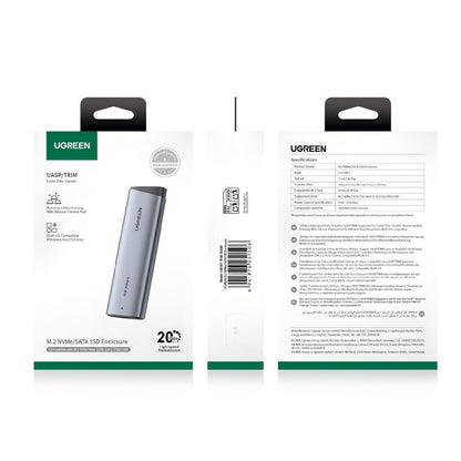 Rack UGREEN CM767 (55150) pour SSD M.2 NVMe, Gris