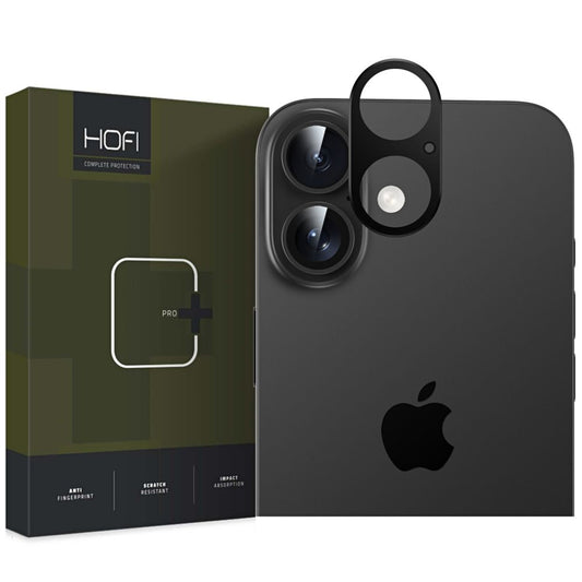 HOFI ALUCAM PRO+ Achtercamera Beschermend Frame voor Apple iPhone 16 Plus / 16, Zwart 