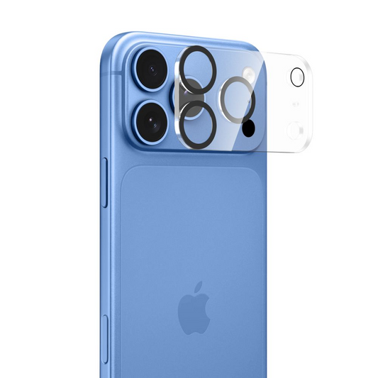 Tech-Protect Cam Fit+ Achtercamera Beschermrand voor Apple iPhone 18 Pro, Gehard Glas, Transparant