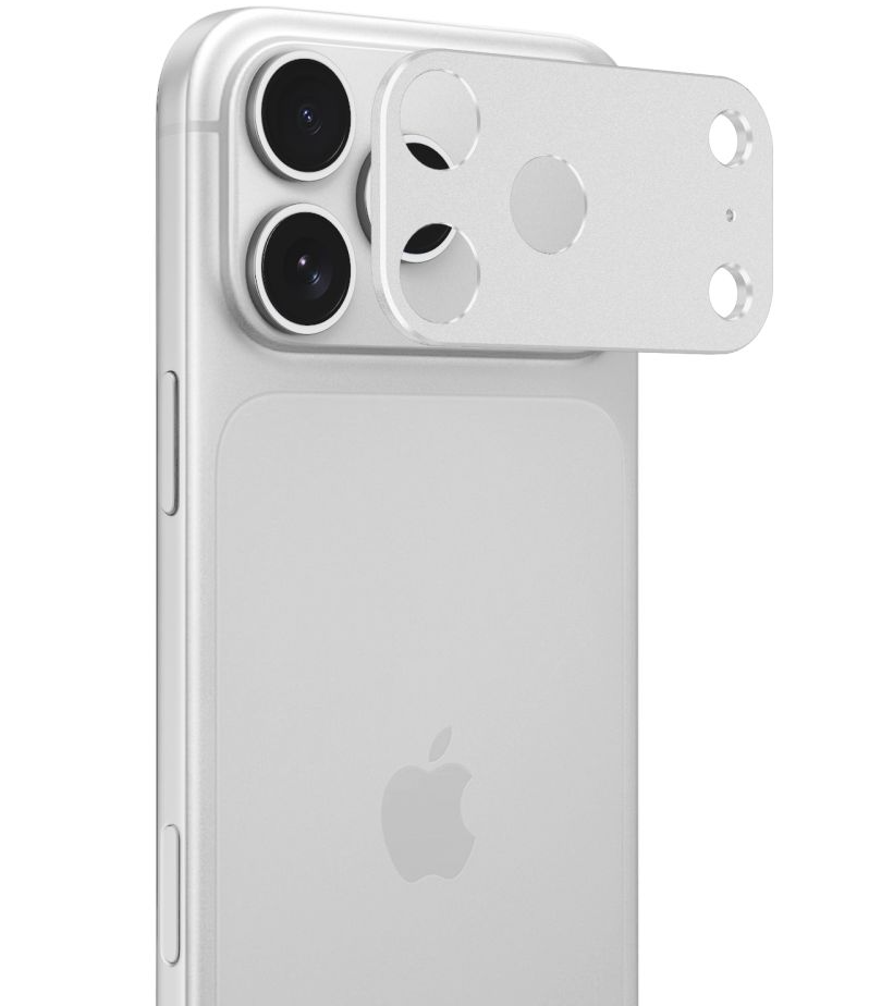 Cadre de protection pour caméra arrière Tech-Protect Camalloy Fit+ pour Apple iPhone 18 Pro Max, aluminium, argentée
