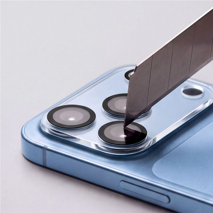 Cadre de protection pour caméra arrière Tech-Protect Cam Fit+ pour Apple iPhone 18 Pro, Verre trempé, Transparent