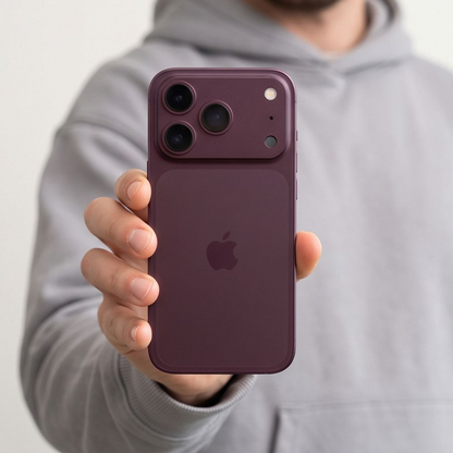Tech-Protect Camalloy Fit+ Kameraschutzrahmen für die Rückkamera des Apple iPhone 18 Pro Max, Aluminium, Weinrot