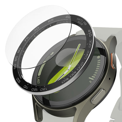 Ringke Premium Styling Beschermingsframe voor Samsung Galaxy Watch7 40mm, Model 1, Zwart