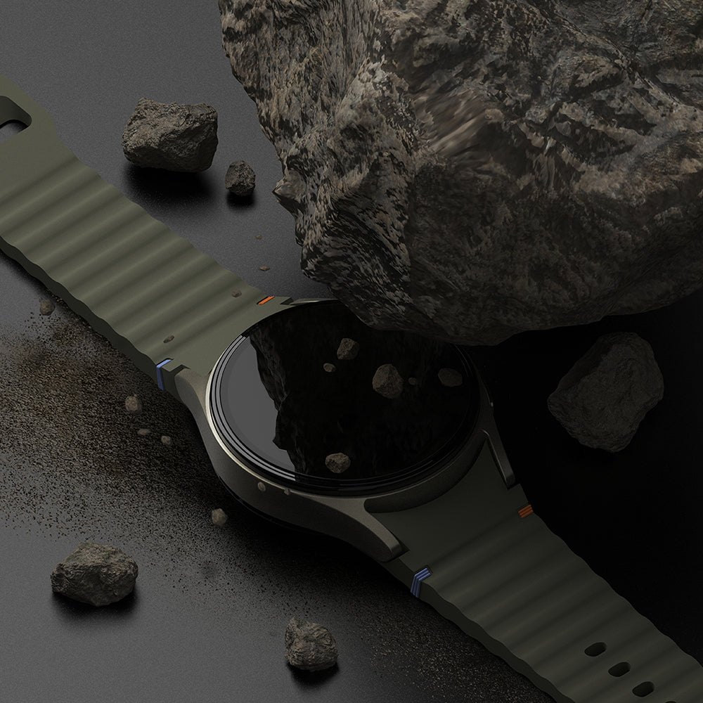 Ringke Premium Styling Beschermingsframe voor Samsung Galaxy Watch7 40mm, Model 2, Zwart