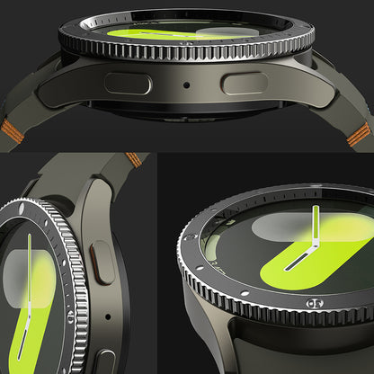 Ringke Premium Styling Beschermingsframe voor Samsung Galaxy Watch7 40mm, Model 2, Zwart