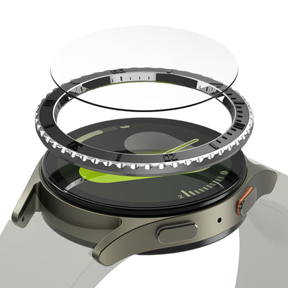 Ringke Premium Styling Beschermingsframe voor Samsung Galaxy Watch7 40mm, Model 3, Zwart