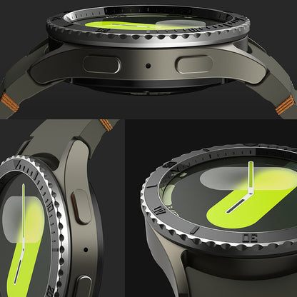 Ringke Premium Styling Beschermingsframe voor Samsung Galaxy Watch7 40mm, Model 3, Zwart