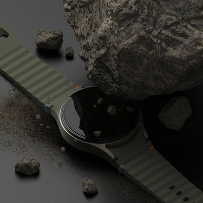 Ringke Premium Styling Beschermingsframe voor Samsung Galaxy Watch7 44mm, Model 3, Zwart