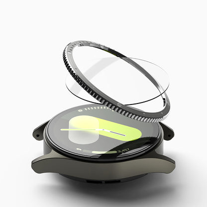 Ringke Styling Beschermingsframe voor Samsung Galaxy Watch7 40mm, Model 7, Zilverkleurig