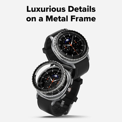 Ringke Premium Styling Beschermingsframe voor Samsung Galaxy Watch8 Classic, Zwart
