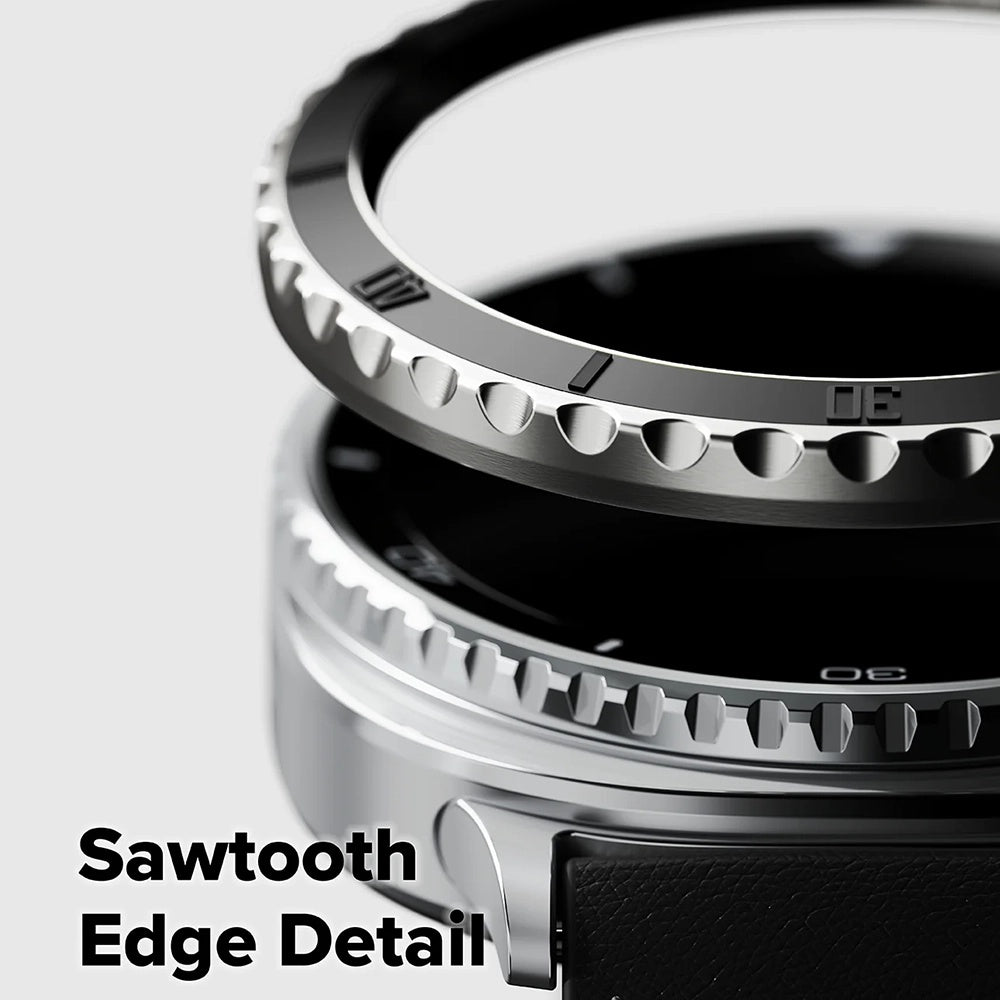 Ringke Premium Styling Beschermingsframe voor Samsung Galaxy Watch8 Classic, Zwart