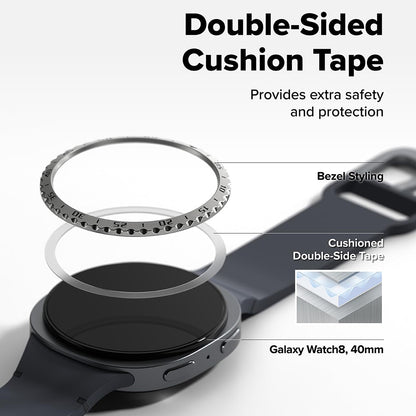 Ringke Inner Styling Schutzrahmen für Samsung Galaxy Watch8 Classic, Schwarz