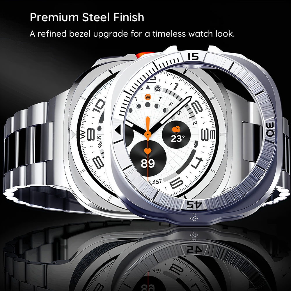 Spigen Tune Diver Schutzrahmen für Samsung Galaxy Watch Ultra2, Schwarz ACS11617