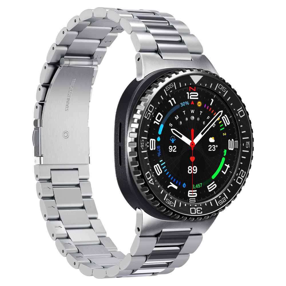 Spigen Tune Pro Diver Beschermingsframe voor Samsung Galaxy Watch8 Classic, Zwart