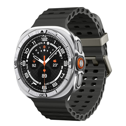 Spigen Tune Pro Pilot Beschermingsframe voor Samsung Galaxy Watch Ultra2, Zilver ACS11618