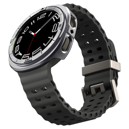 Spigen Tune Pro Pilot Beschermingsframe voor Samsung Galaxy Watch8 44mm, Zilver