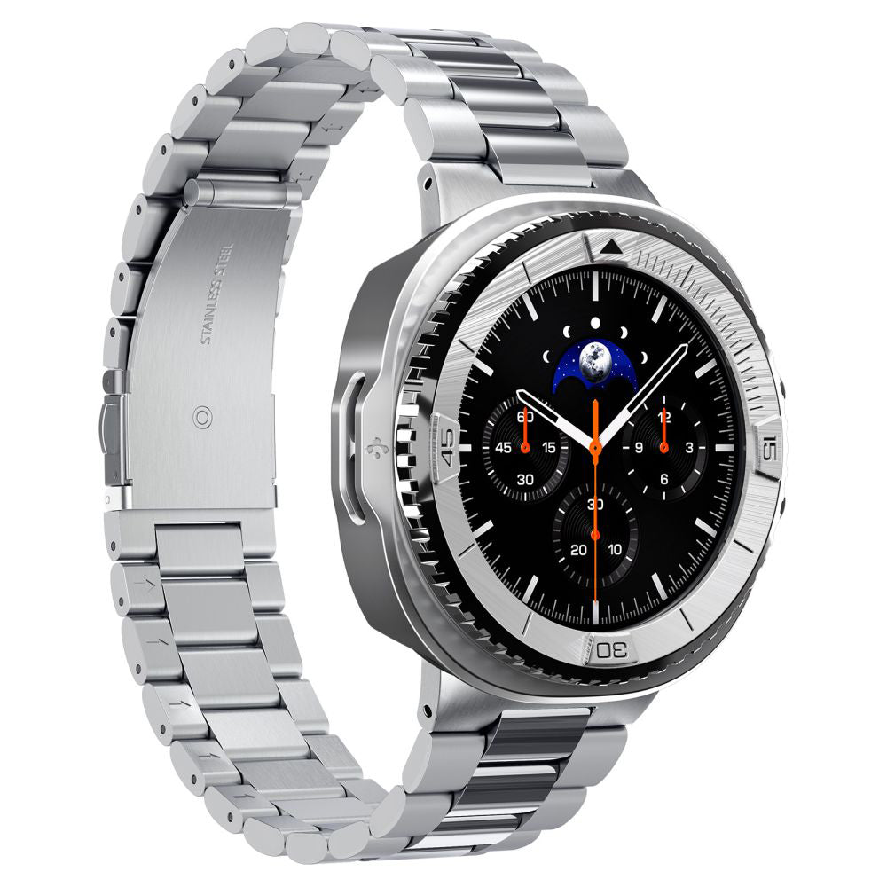 Cadre de protection Spigen Tune Pro Pilot pour Samsung Galaxy Watch8 Classic, Argenté ACS10017