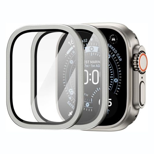 Cadre de protection Spigen Tune with Glass pour Apple Watch Ultra Series, argenté ACS11595