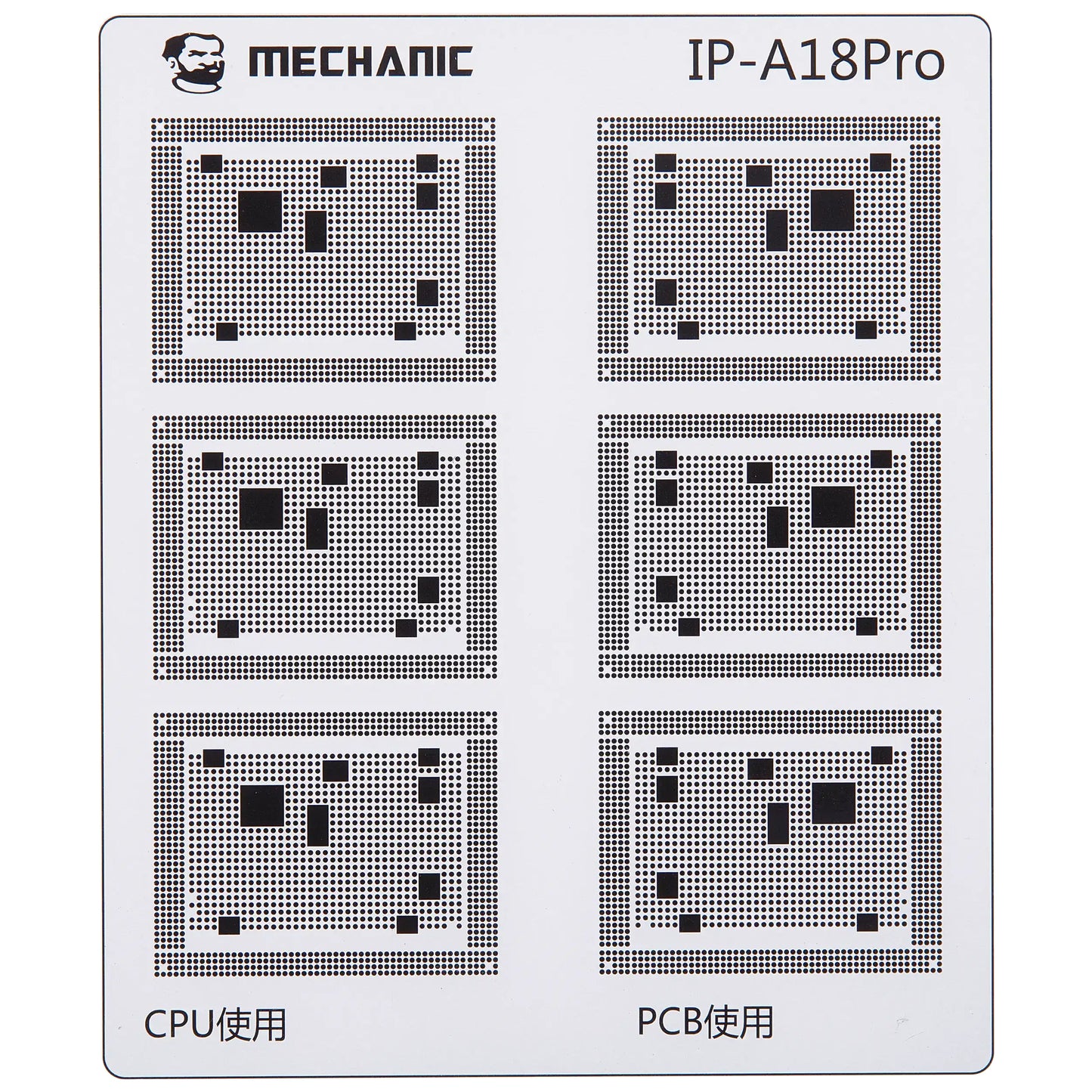 Schablone zur Isolierung von CI-Leiterbahnen Mechanic für Apple iPhone 6 - 16 Serie