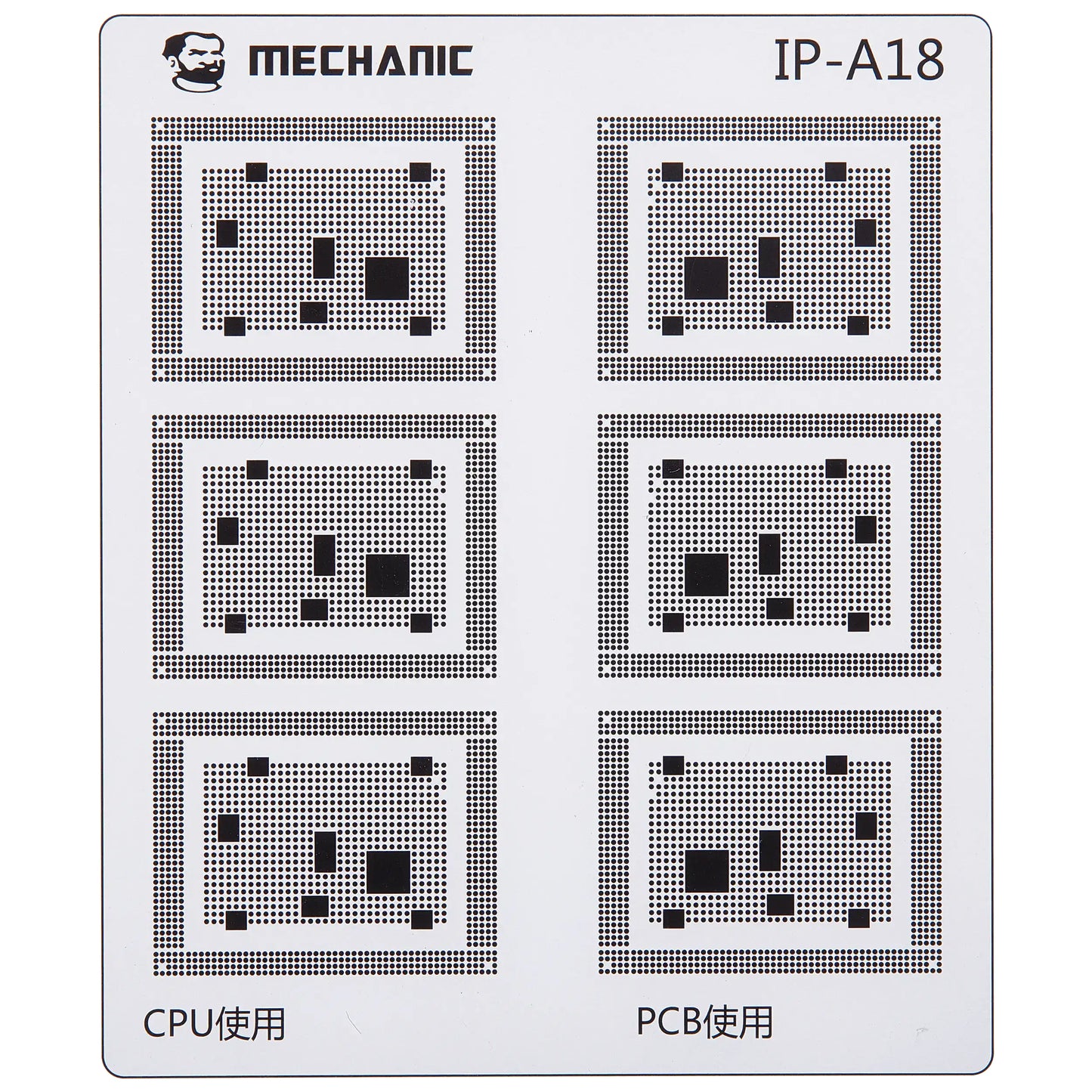 Schablone zur Isolierung von CI-Leiterbahnen Mechanic für Apple iPhone 6 - 16 Serie