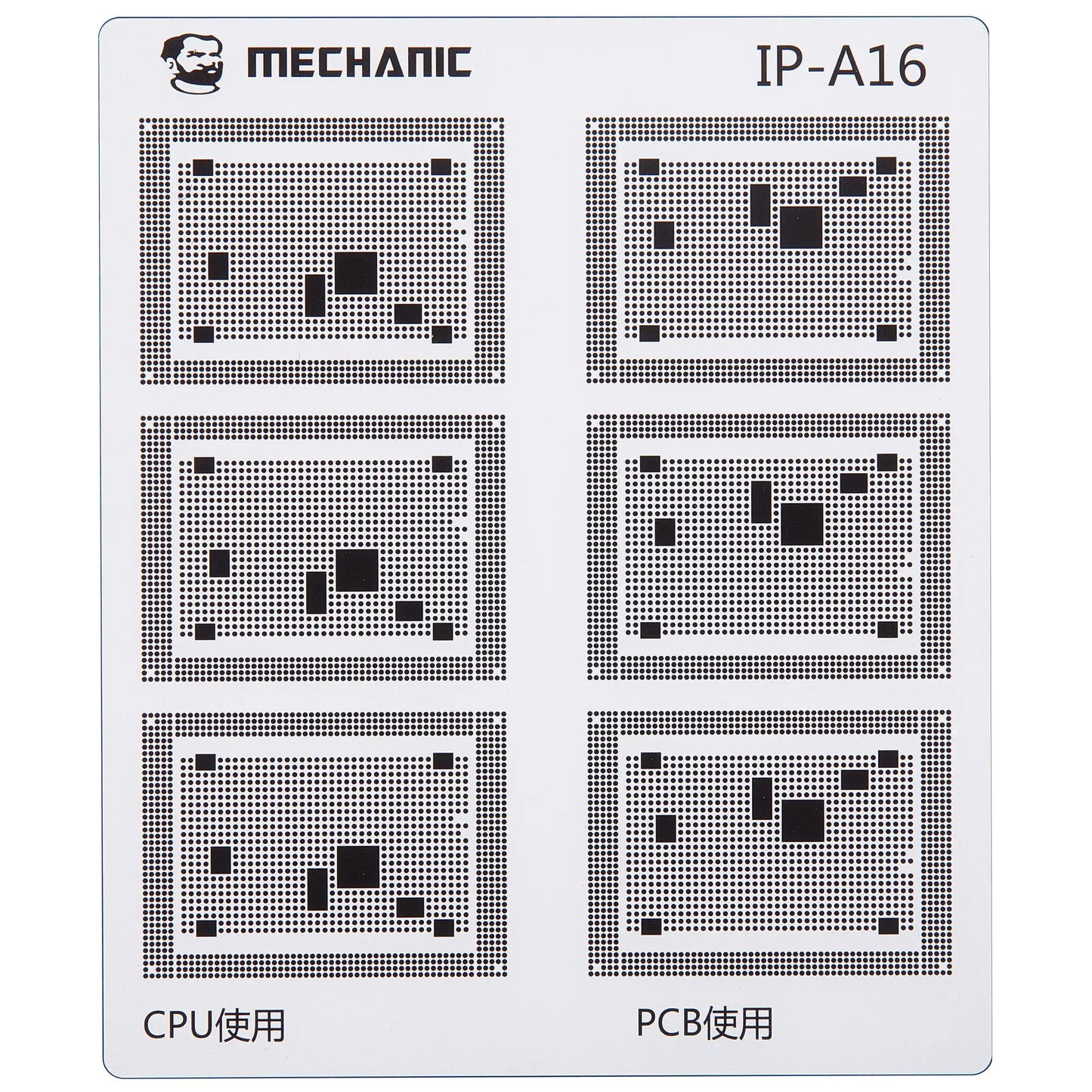 Schablone zur Isolierung von CI-Leiterbahnen Mechanic für Apple iPhone 6 - 16 Serie