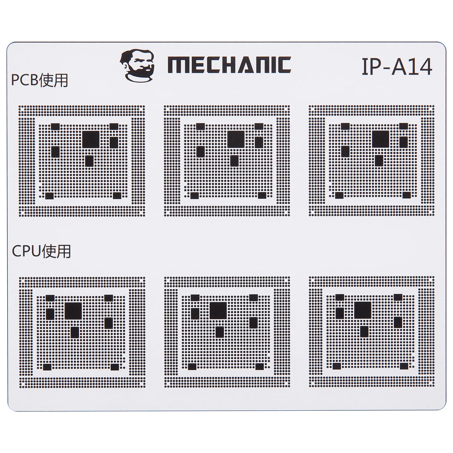 Schablone zur Isolierung von CI-Leiterbahnen Mechanic für Apple iPhone 6 - 16 Serie