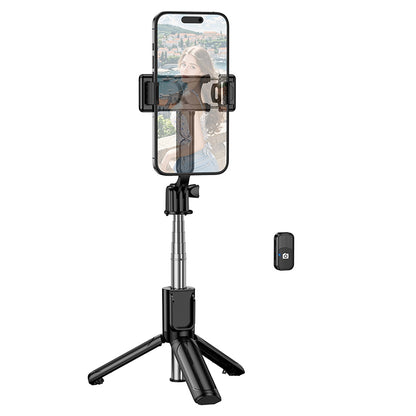 Selfie Stick Bluetooth Borofone BY14 Graceful, 4,5 pouces - 7 pouces, Noir