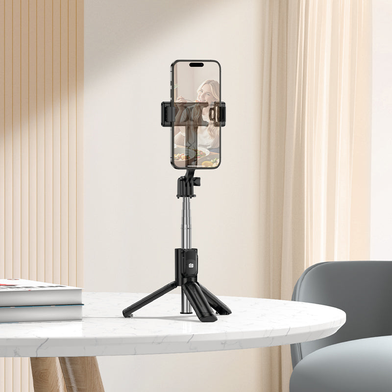 Selfie Stick Bluetooth Borofone BY14 Graceful, 4,5 pouces - 7 pouces, Noir