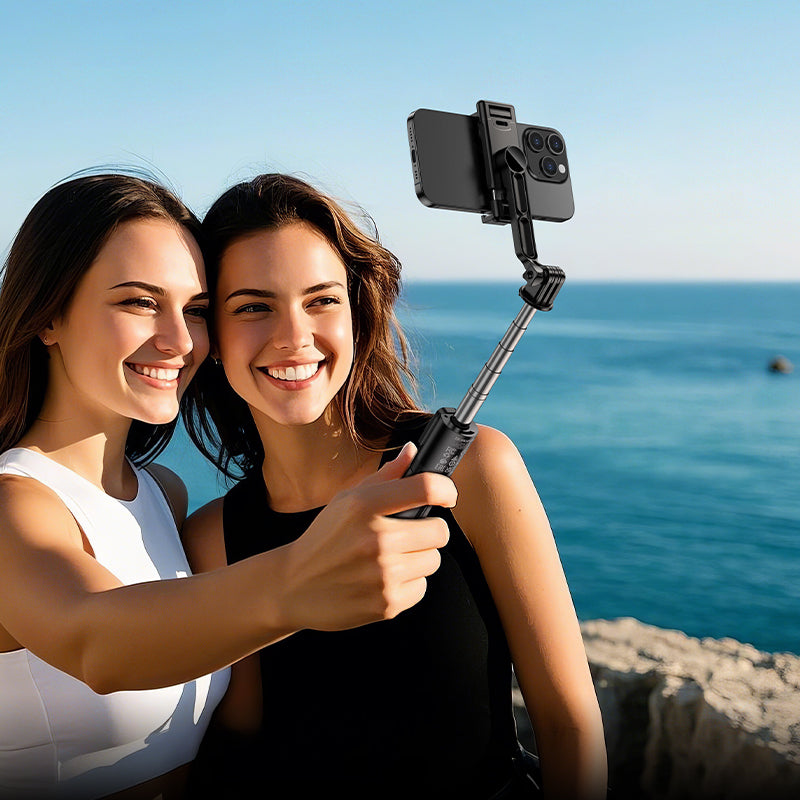 Selfie Stick Bluetooth Borofone BY14 Graceful, 4,5 pouces - 7 pouces, Noir