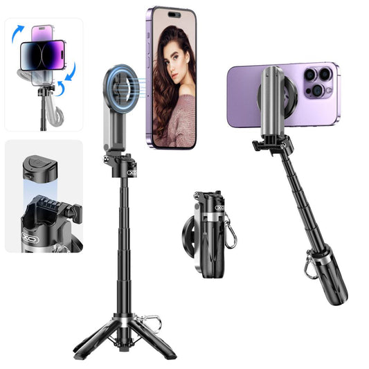 Perche à selfie Bluetooth XO Design SS22, Universelle, Noire