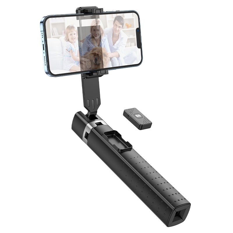 Bluetooth Selfie Stick HOCO K18, Universeel, Zwart 