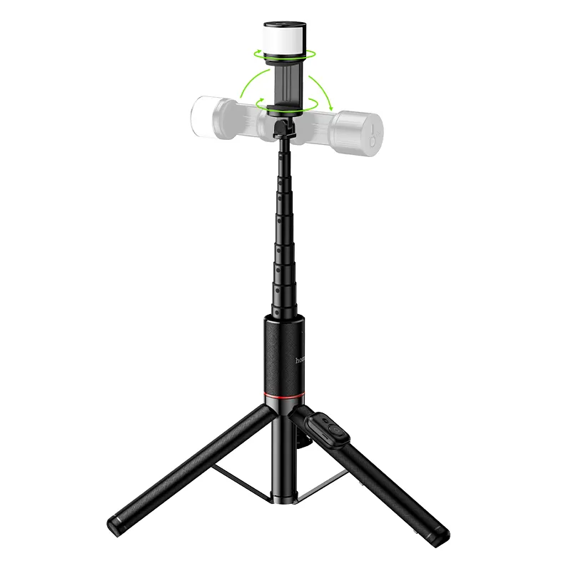 Selfie Stick Bluetooth HOCO K34, 4,5 pouces - 7 pouces, Noir