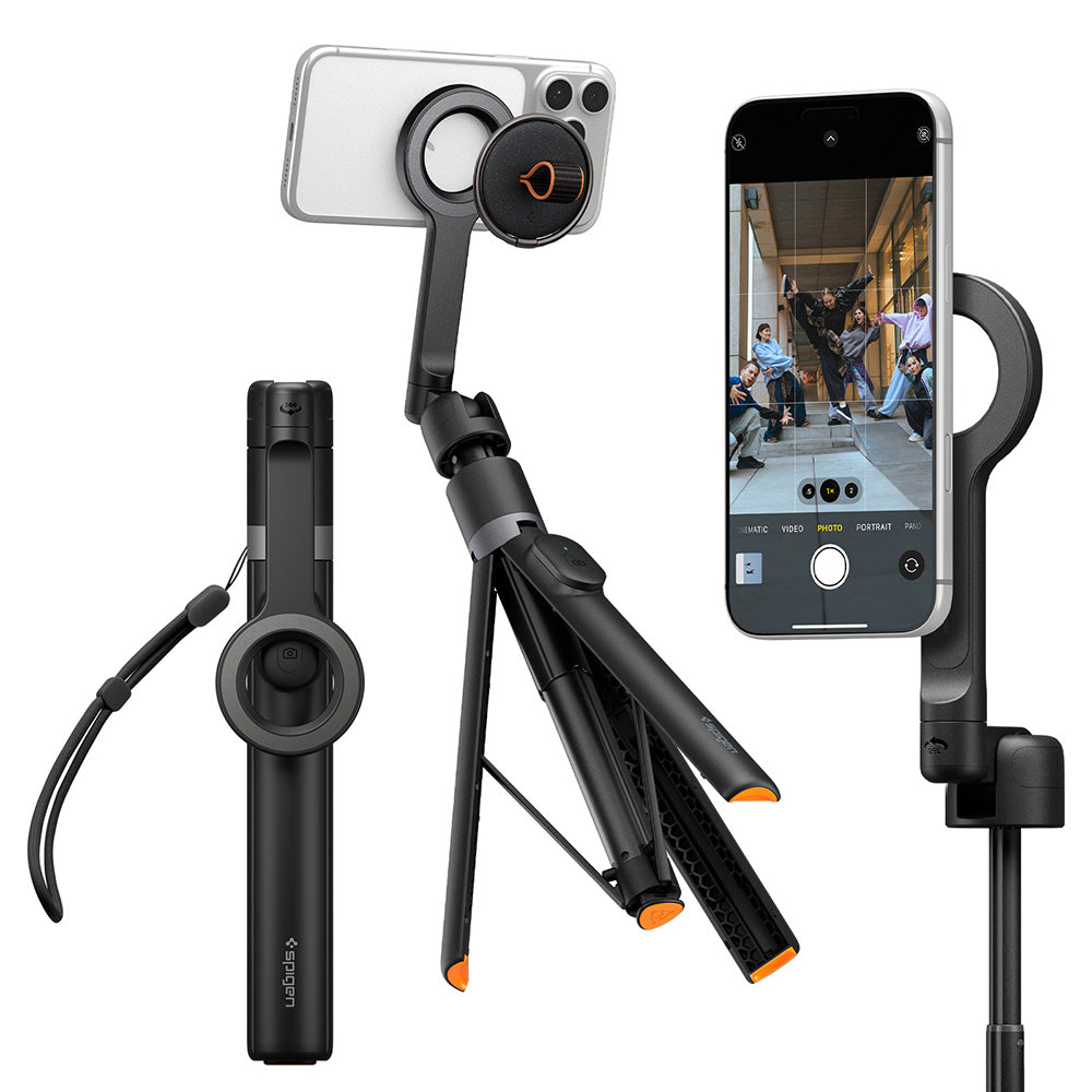 Selfie Stick Bluetooth Spigen S582W, Universal, Schwarz AMP11372