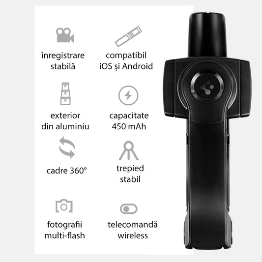 Stabilisateur Gimbal Spigen S610W, Universel, Noir